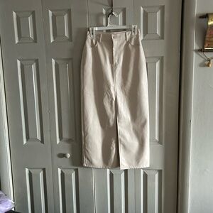 Chic Asymmetrical Cream Skirt